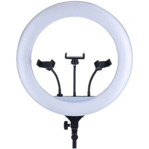رینگ لایت ZEUS مدل LF-R480 سایز 18 اینچ با سه‌پایه ۲ متری