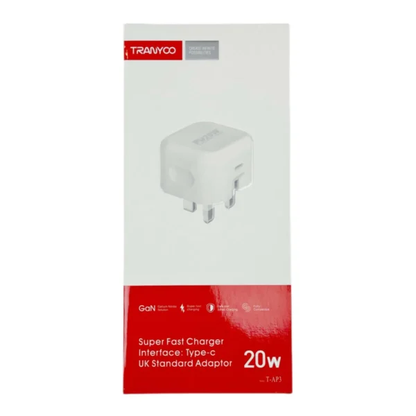 آداپتور شارژر 3 پین 20W فست و تایپ سی ترنیو مدل T-AP3