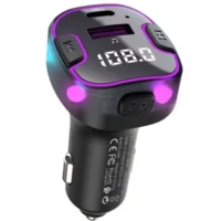 شارژر فندکی فست شارژ ماشین تایپ سی 3.1 آمپر و گیرنده بلوتوثی خودرو ارلدام ET-M99