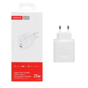 شارژر دیواری 25 وات ترانیو مدل T-EU6C