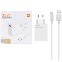 شارژر فست 33 وات اورجینال شیائومی همراه کابل تایپ سی مدل MSK-01
