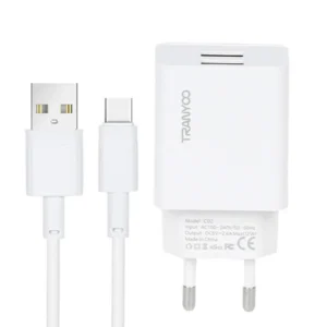 شارژر دیواری 14 وات ترانیو مدل T-C02 به همراه کابل USB-C